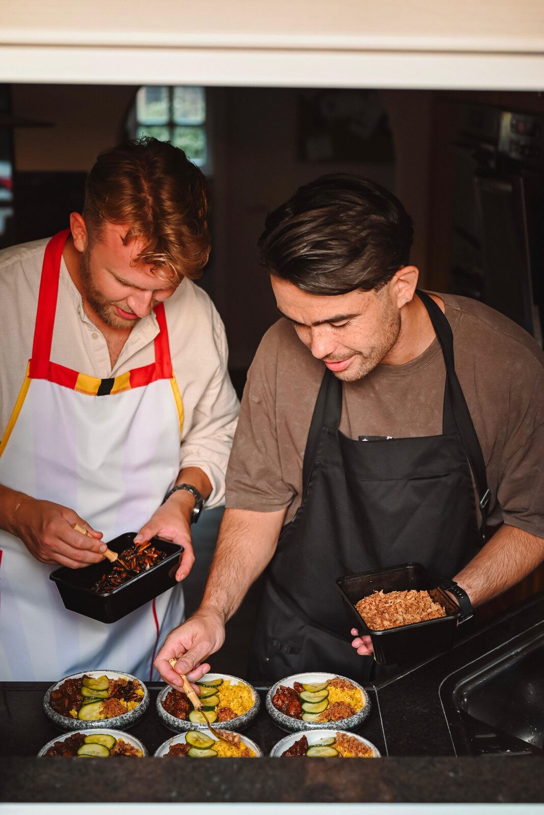 In de keuken